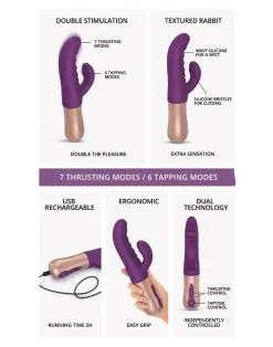 Love To Love - SASSY BUNNY Rabbit Vibrator - Paars -Sex Toys winkel Love to Love SASSY BUNNY Rabbit Vibrator paars 8