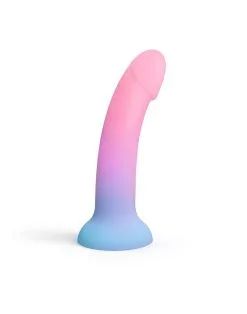 Love To Love - Siliconen Dildo Utopia - Ombre Pastel Roze/Pastel Blauw