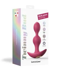 Love To Love - Twinny Bud Buigbare Vibrerende Buttplug - Roze -Sex Toys winkel Love to Love Twinny Bud Buigbare Vibrerende Buttplug roze 5