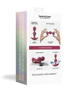 Love To Love - Twinny Bud Buigbare Vibrerende Buttplug - Roze -Sex Toys winkel Love to Love Twinny Bud Buigbare Vibrerende Buttplug roze 6