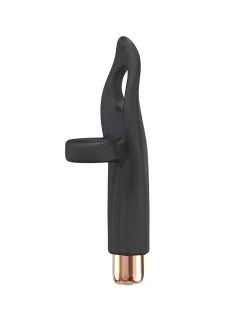 Love To Love - Vibrating Tickle Me Vinger Vibrator - Zwart