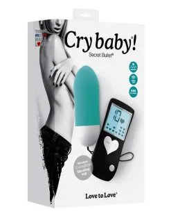 Love To Love - Cry Baby Vibrerend Eitje Met Afstandsbediening - Turquoise -Sex Toys winkel Love to love Cry Baby Vibrerend Eitje met afstandsbediening turquoise 3
