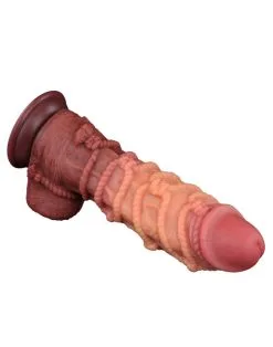 LoveToy - XXL Extreme Dildo Met Touw Motief - Lengte 26.5 Cm - Bruin/Lichte Huidskleur -Sex Toys winkel LoveToy XXL Extreme Dildo met Touw Motief Lengte 26 5 cm BruinLichte Huidskleur 9