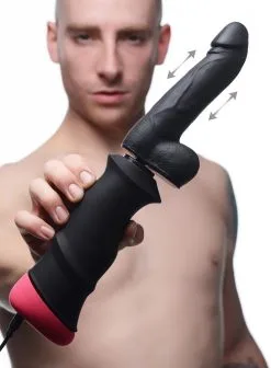 Lovebotz Mega-Pounder Hand-Held Stotende Dildo/Mega-Pounder Stotende Dildo Met Handvat - Handheld Neukmachine -Sex Toys winkel Lovebotz Mega Pounder Hand Held Stotende DildoMega Pounder Stotende Dildo Met Handvat Handheld Neukmachine 7