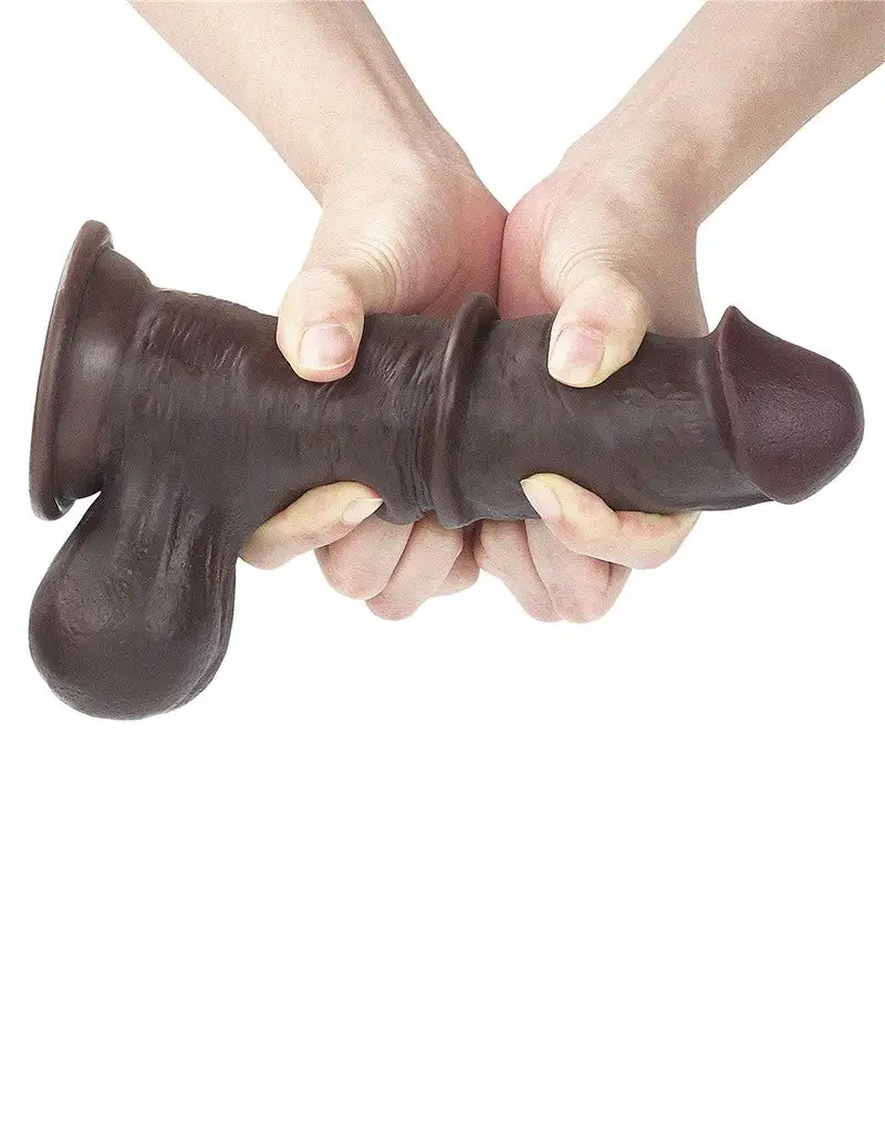 Lovetoy - Dildo Met Sliding Skin/Bewegende Huid 19.5 X 4.5 Cm - Bruin 15 Lovetoy - Dildo Met Sliding Skin/Bewegende Huid 19.5 X 4.5 Cm - Bruin - Afbeelding 15