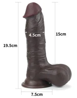 Lovetoy - Dildo Met Sliding Skin/Bewegende Huid 19.5 X 4.5 Cm - Bruin 19 Lovetoy - Dildo Met Sliding Skin/Bewegende Huid 19.5 X 4.5 Cm - Bruin -Sex Toys winkel Lovetoy Dildo Met Sliding SkinBewegende Huid 19 5 x 4 5 cm Bruin 3