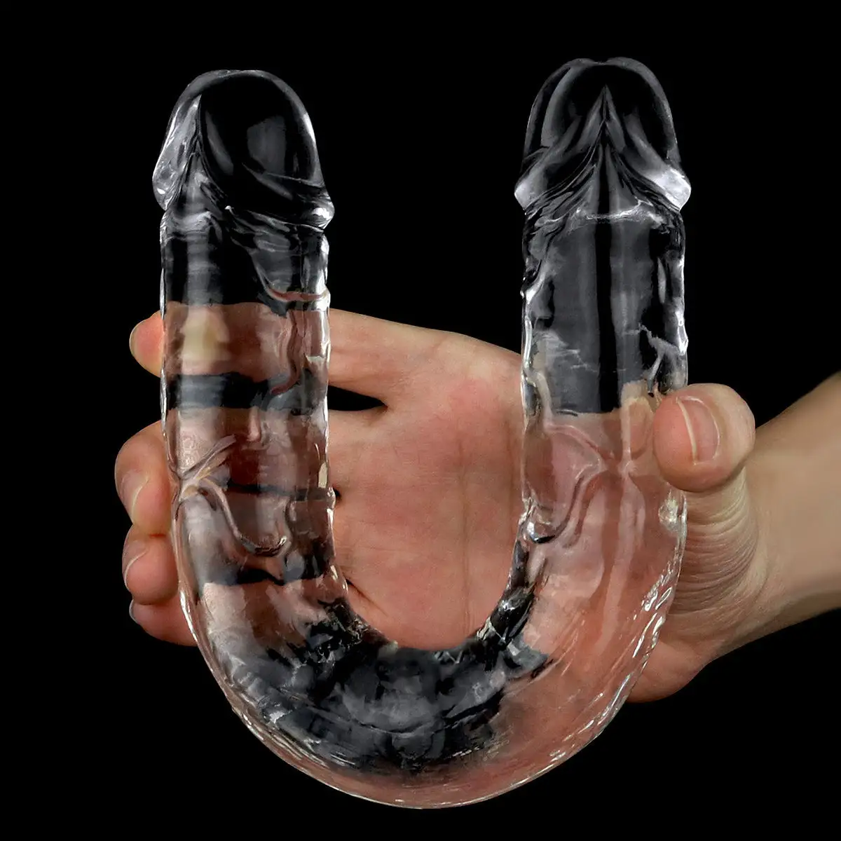 Lovetoy - Dubbele Dildo Flawless 30 X 3,5 Cm - Transparant 3 Lovetoy - Dubbele Dildo Flawless 30 X 3,5 Cm - Transparant - Afbeelding 3