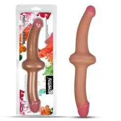 Lovetoy - Holy Dong Dubbele Dildo Premium Siliconen - Lichte Huidskleur