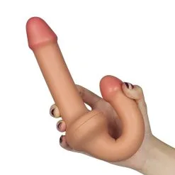 Lovetoy - Holy Dong Dubbele Dildo Premium Siliconen - Lichte Huidskleur -Sex Toys winkel Lovetoy Holy Dong Dubbele dildo premium siliconen lichte huidskleur 3