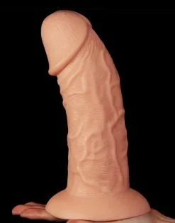 Lovetoy - Realistische Gebogen XXL Dildo 24 Cm - Lichte Huidskleur -Sex Toys winkel Lovetoy Realistische Gebogen XXL Dildo 24 cm lichte huidskleur 5