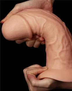 Lovetoy - Realistische Gebogen XXL Dildo 24 Cm - Lichte Huidskleur -Sex Toys winkel Lovetoy Realistische Gebogen XXL Dildo 24 cm lichte huidskleur 7