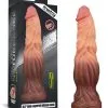 Lovetoy - Realistische XXL Dildo Met Aderen 24 Cm - Lichte/donkere Huidskleur