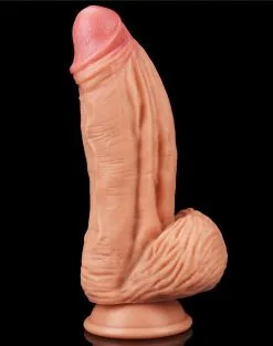 Lovetoy - Realistische XXL Dildo Met Balzak En Zuignap 24.5 Cm - Lichte Huidskleur -Sex Toys winkel Lovetoy Realistische XXL Dildo met balzak en zuignap 24 5 cm lichte huidskleur 3