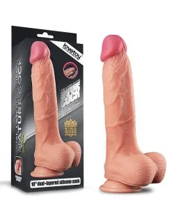 Lovetoy - Realistische XXL Dildo Met Zuignap 25 Cm - Lichte Huidskleur