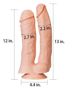 Lovetoy - Realistische XXL Dubbele Penetratie Dildo 30 Cm - Lichte Huidskleur 13 Lovetoy - Realistische XXL Dubbele Penetratie Dildo 30 Cm - Lichte Huidskleur -Sex Toys winkel Lovetoy Realistische XXL Dubbele Penetratie Dildo 30 cm lichte huidskleur 3