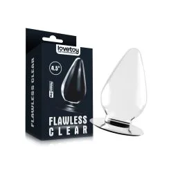 Lovetoy - Transparante Buttplug Flawless 11.5 X 6 Cm
