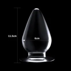 Lovetoy - Transparante Buttplug Flawless 11.5 X 6 Cm -Sex Toys winkel Lovetoy Transparante Buttplug Flawless 11 5 x 6 cm 5