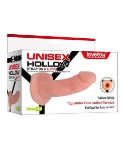 Lovetoy - Unisex Strap-on Voorbind Dildo Met Harnas - 16,5 Cm