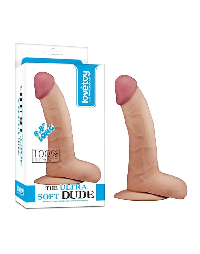 Lovetoy - Zachte Dildo The Ultra Soft Dude Dildo 22.5 Cm 1 Lovetoy - Zachte Dildo The Ultra Soft Dude Dildo 22.5 Cm