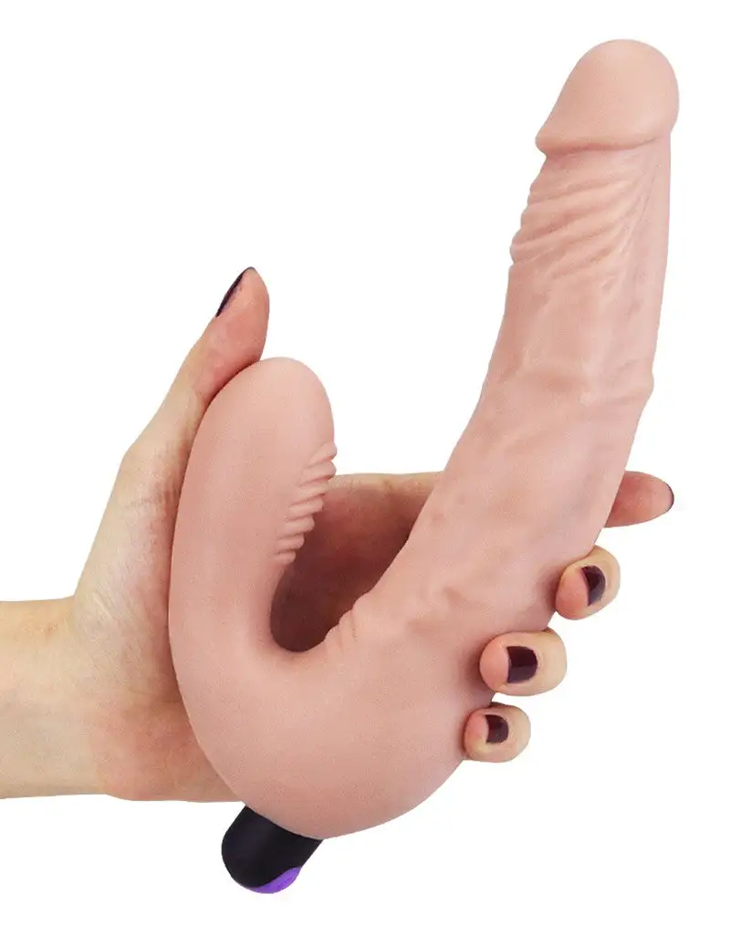 Lovetoy - IJoy Dubbele Vibrerende Dildo - Lichte Huidskleur 2 Lovetoy - IJoy Dubbele Vibrerende Dildo - Lichte Huidskleur - Afbeelding 2