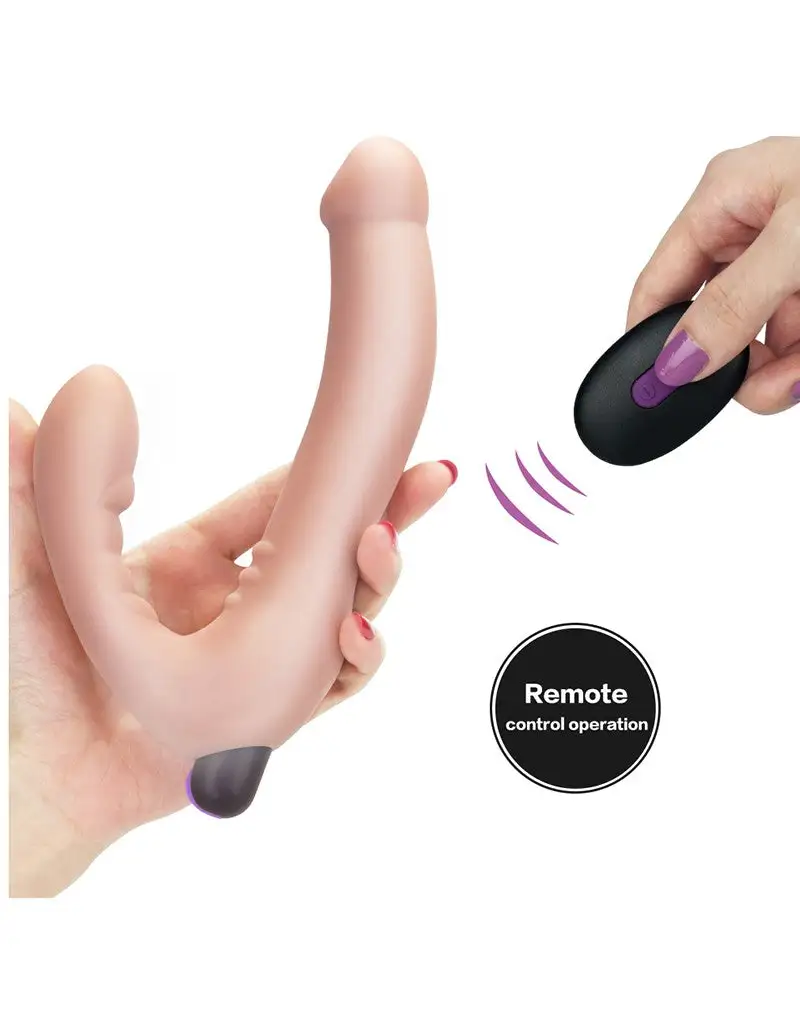 Lovetoy - IJoy Dubbele Vibrerende Dildo Met Afstandsbediening - Lichte Huidskleur 2 Lovetoy - IJoy Dubbele Vibrerende Dildo Met Afstandsbediening - Lichte Huidskleur - Afbeelding 2