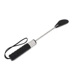 Kiotos Leather Luxe RVS En Tuigleer Paardrijzweep/Plak -Sex Toys winkel Luxe RVS En Tuigleer PaardrijzweepPlak 5