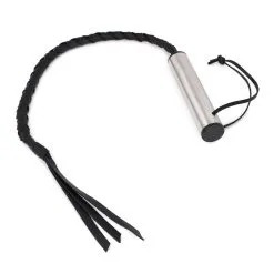 Kiotos Leather Luxe RVS En Leer Gevlochten Zweep 7 Kiotos Leather Luxe RVS En Leer Gevlochten Zweep -Sex Toys winkel Luxe RVS en Leer Gevlochten Zweep 3