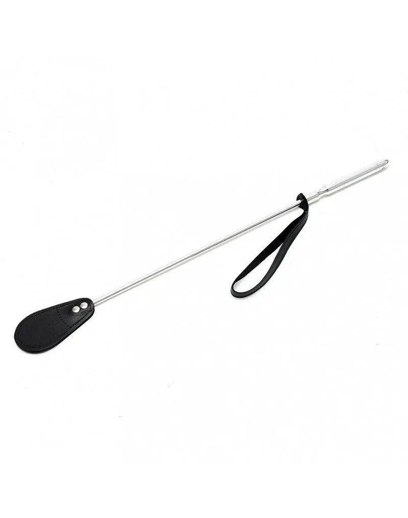 Rimba Bondage Play Luxe Aluminium Paardrijzweep Met Leren Flap 2 Rimba Bondage Play Luxe Aluminium Paardrijzweep Met Leren Flap - Afbeelding 2