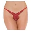 Amorable By Rimba Luxe Kanten String Wings Met Open Kruis - Rood