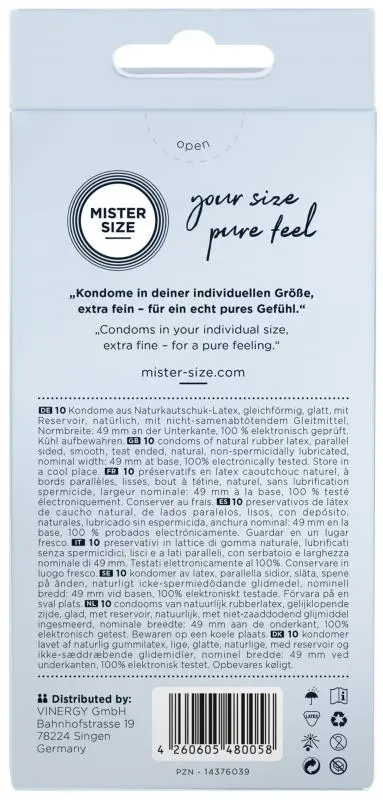 Mister Size MISTER.SIZE 49 Mm Condooms 5 Mister Size MISTER.SIZE 49 Mm Condooms - Afbeelding 5