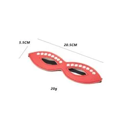 Perfect Lover Masker Met Studs - Rood -Sex Toys winkel Masker met studs rood 5