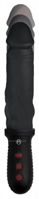 EDC Master Series - Automatische Stotende Vibrator Met Handvat - Zwart