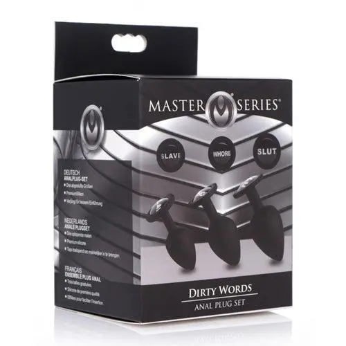EDC Master Series - Dirty Words Buttplug Setje 5 EDC Master Series - Dirty Words Buttplug Setje - Afbeelding 5