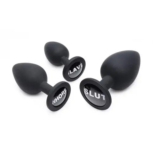 EDC Master Series - Dirty Words Buttplug Setje 1 EDC Master Series - Dirty Words Buttplug Setje