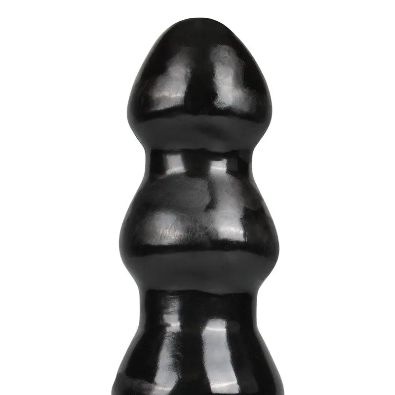 EDC Master Series - Grote Geribbelde Raket Dildo Met Zuignap - Zwart 2 EDC Master Series - Grote Geribbelde Raket Dildo Met Zuignap - Zwart - Afbeelding 2
