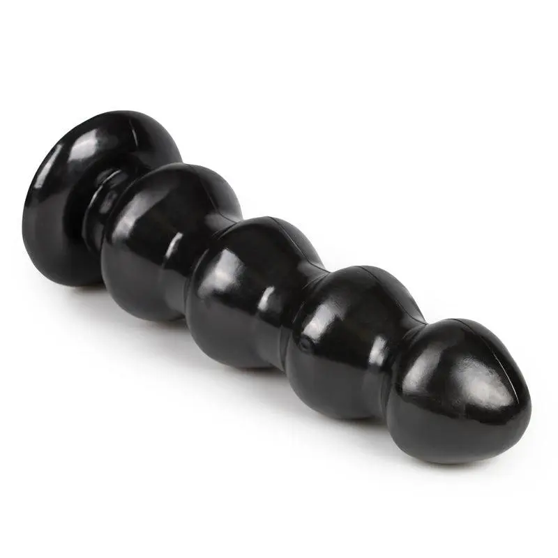 EDC Master Series - Grote Geribbelde Raket Dildo Met Zuignap - Zwart 3 EDC Master Series - Grote Geribbelde Raket Dildo Met Zuignap - Zwart - Afbeelding 3