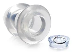 EDC Master Series - Holle Transparante Anaal Plug Met Stop -Sex Toys winkel Master Series Holle Transparante Anaal Plug Met Stop 4