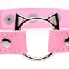 EDC Master Series - Kinky Kitty Ring Slim Choker - Roze
