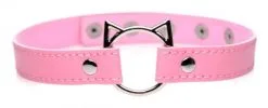 EDC Master Series - Kinky Kitty Ring Slim Choker - Roze