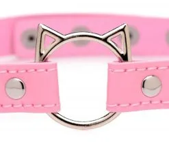 EDC Master Series - Kinky Kitty Ring Slim Choker - Roze -Sex Toys winkel Master Series Kinky Kitty Ring Slim Choker Roze 3