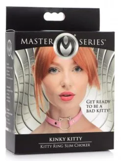 EDC Master Series - Kinky Kitty Ring Slim Choker - Roze -Sex Toys winkel Master Series Kinky Kitty Ring Slim Choker Roze 4