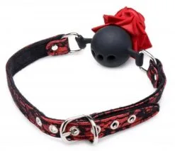 EDC Master Series - Opvallende Ball Gag Met Roos 7 EDC Master Series - Opvallende Ball Gag Met Roos -Sex Toys winkel Master Series Opvallende Ball Gag Met Roos 3