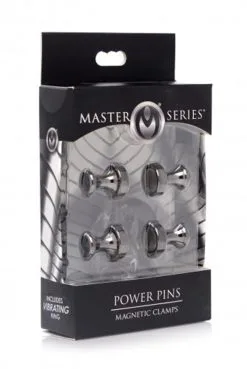 EDC Master Series - Power Pins Magnetische Tepelklemmen -Sex Toys winkel Master Series Power Pins Magnetische Tepelklemmen 3