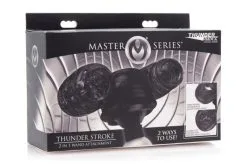 EDC Master Series - Thunder Stroke 2 In 1 Opzetstuk Voor De Wand Vibrator -Sex Toys winkel Master Series Thunder Stroke 2 in 1 Opzetstuk voor de Wand Vibrator 5