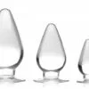 EDC Master Series - Triple Cones Buttplug Set Van 3 - Transparant