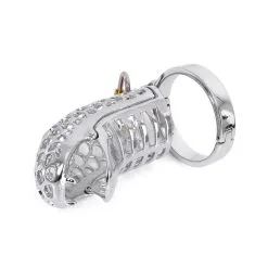 Perfect Lover Metalen Kuisheidskooi Met Slangekop Snake Inclusief Slotje -Sex Toys winkel Metalen Kuisheidskooi met slangekop Snake inclusief slotje 6