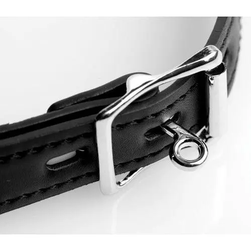 O-products Metalen Mondspreider Met Kunstleren Band 3 O-products Metalen Mondspreider Met Kunstleren Band - Afbeelding 3