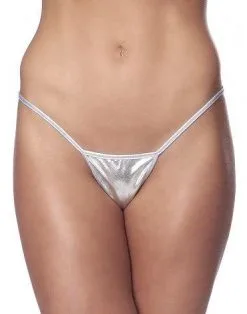 Amorable By Rimba Micro String Kunstleer - Zilver