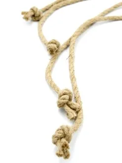 Mister B - Impact Zweep Van Hennep Touw - Hemp - 4 Losse Strengen - Lengte 45 Cm