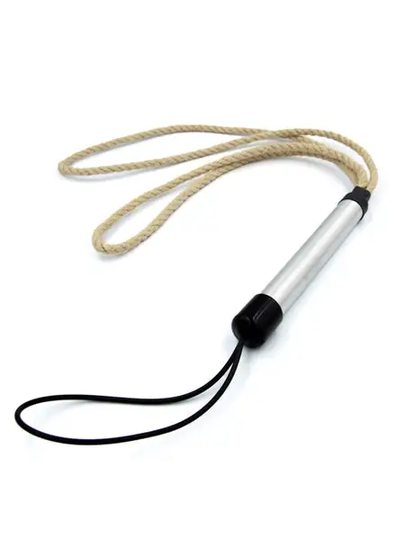 Mister B - Impact Zweep Van Hennep Touw - Hemp - Dubbele Lus - Lengte 32 Cm 1 Mister B - Impact Zweep Van Hennep Touw - Hemp - Dubbele Lus - Lengte 32 Cm